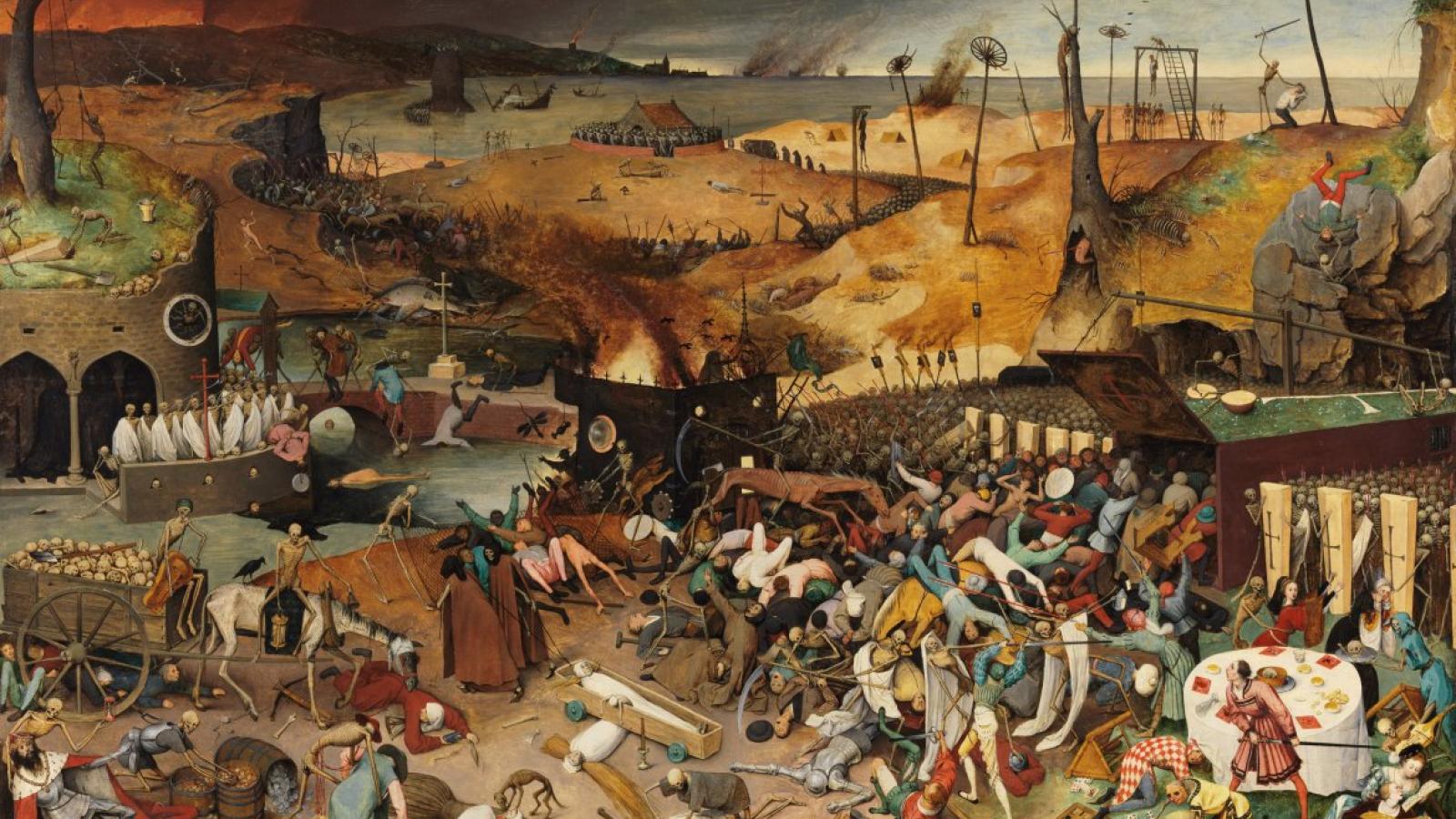 COVID-19 - pandemia XXI wielu. Obraz: "Triumf śmierci" Pietera Bruegla 