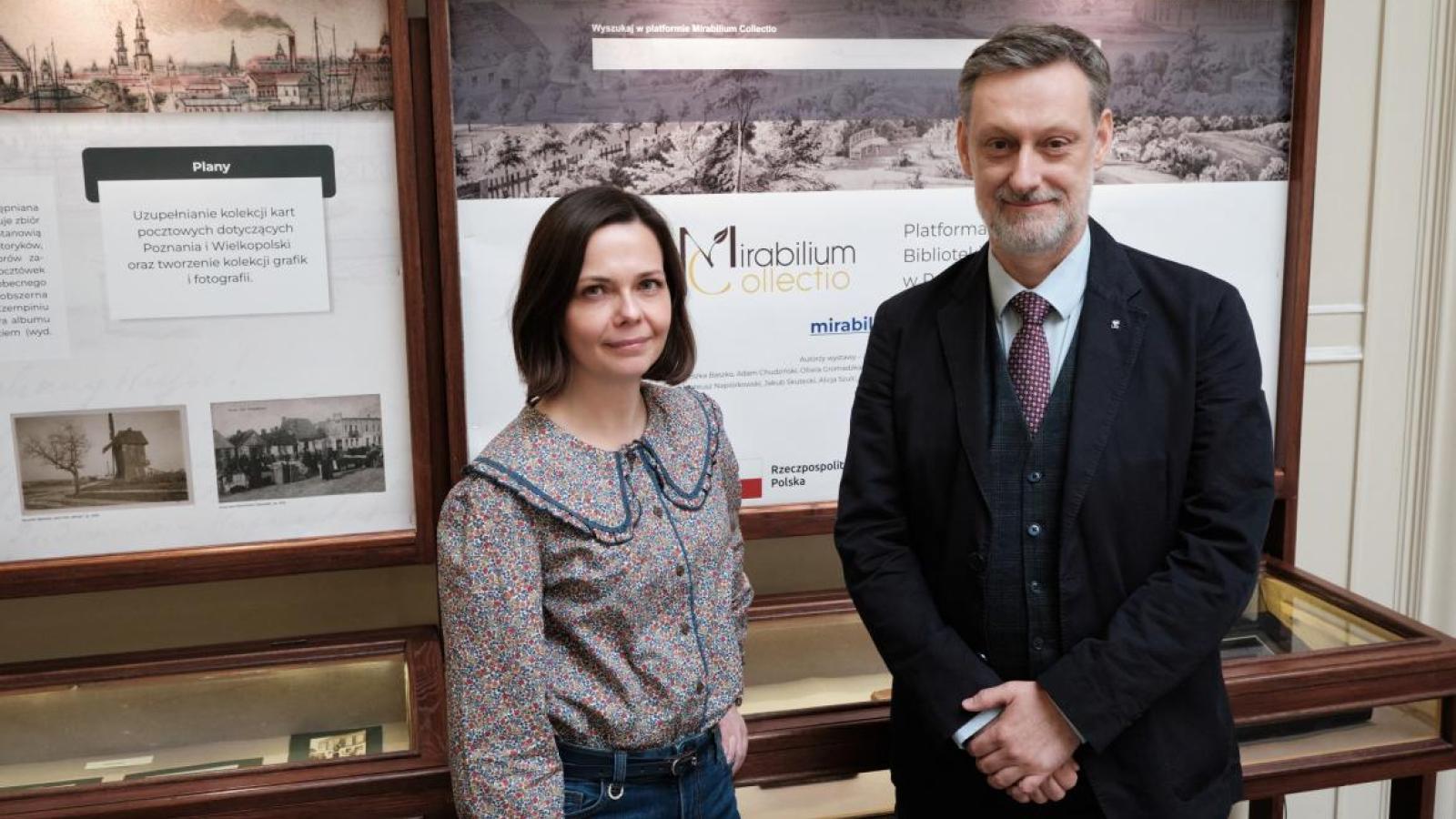 Mgr Karolina Tomczyk-Kozioł i prof. Rafał Wójcik Fot. Władysław Gardasz